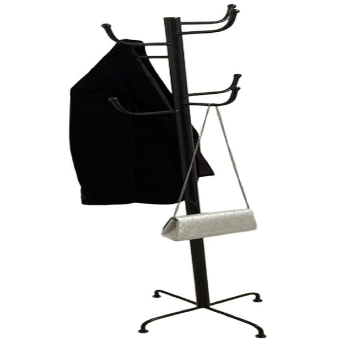 Ider II Coat Rack (Model 8), in wrought iron.